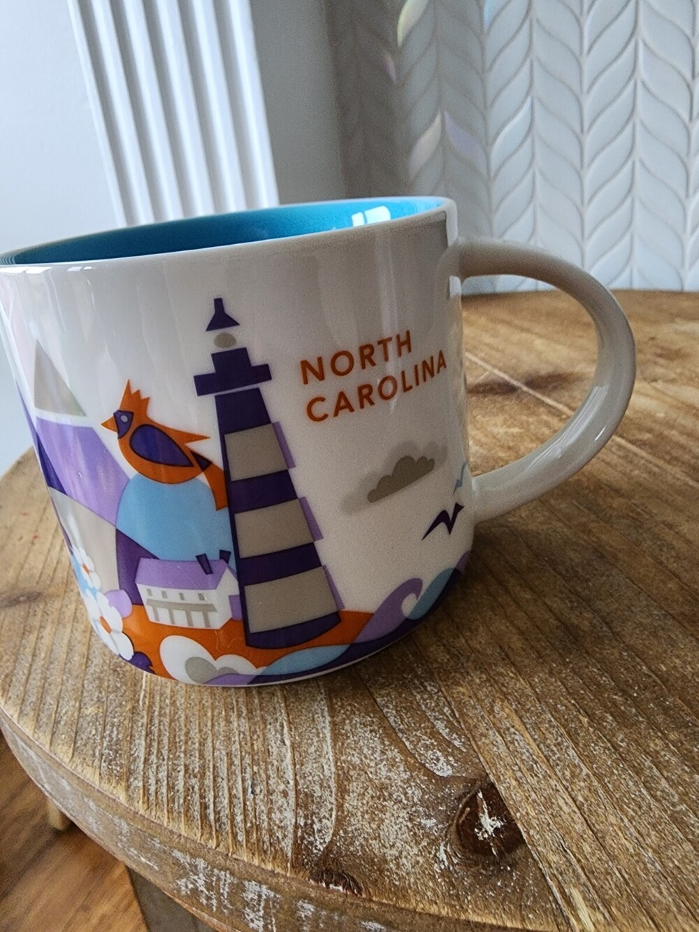 Starbucks You Are Here Collection North Carolina Coffee Tea Mug Cup 2017 EUC